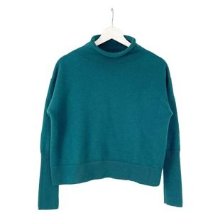 Aritzia Wilfred Cyprie Rolled Neck Merino Sweater Green Large